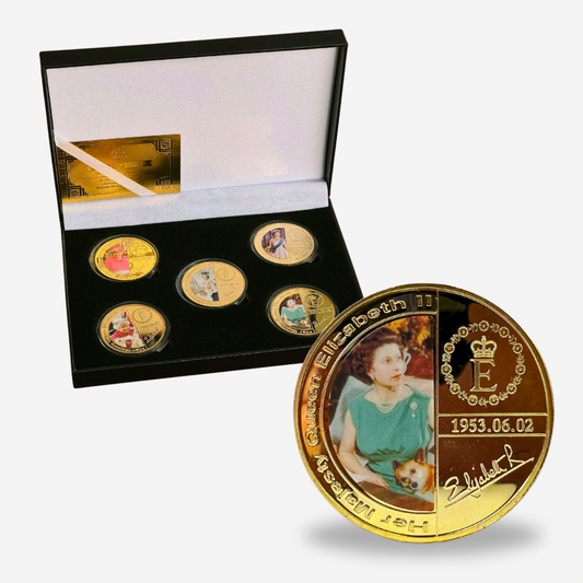 Sammlungen – Gold-Gedenkmünzen von Königin Elisabeth II