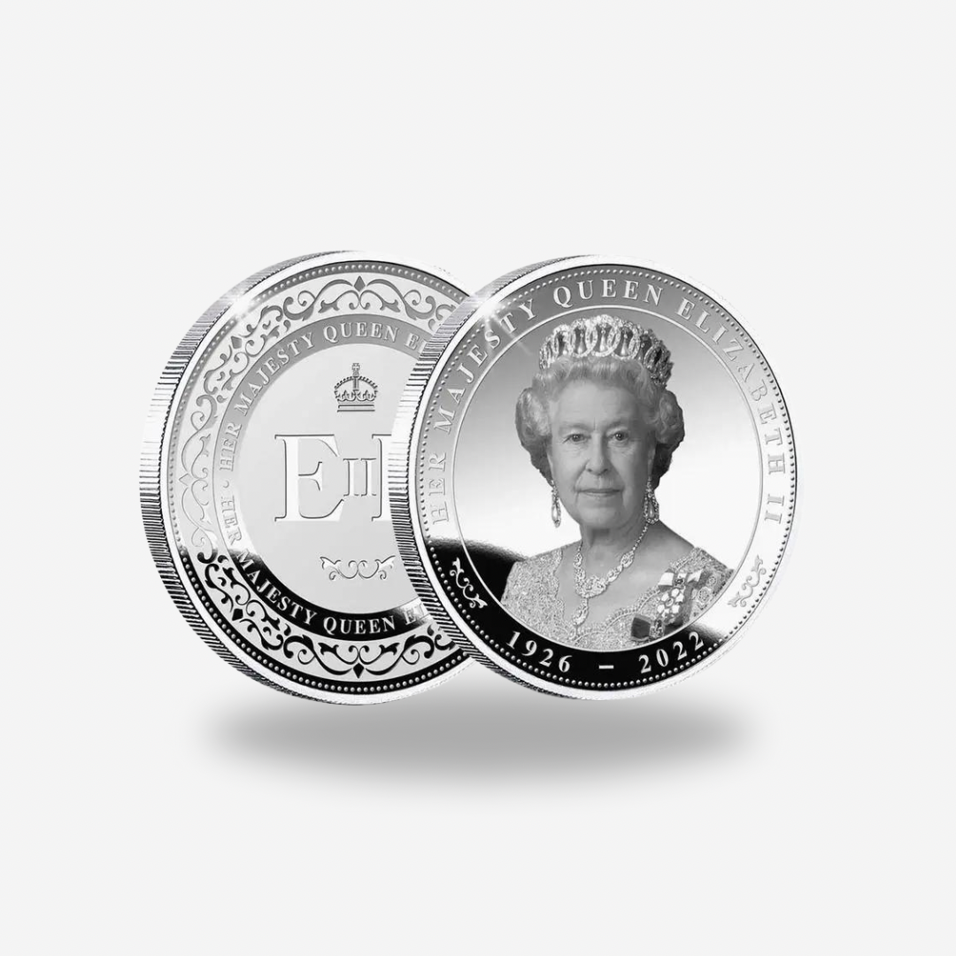 Queen Elizabeth II Silver Memorial Coin