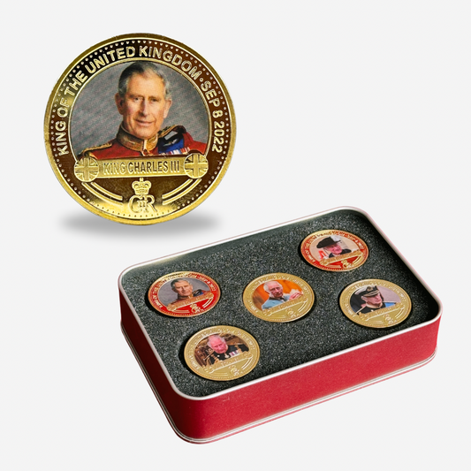 אוספים - מטבעות הנצחה זהב של צ'ארלס השלישי מלך בריטניה
