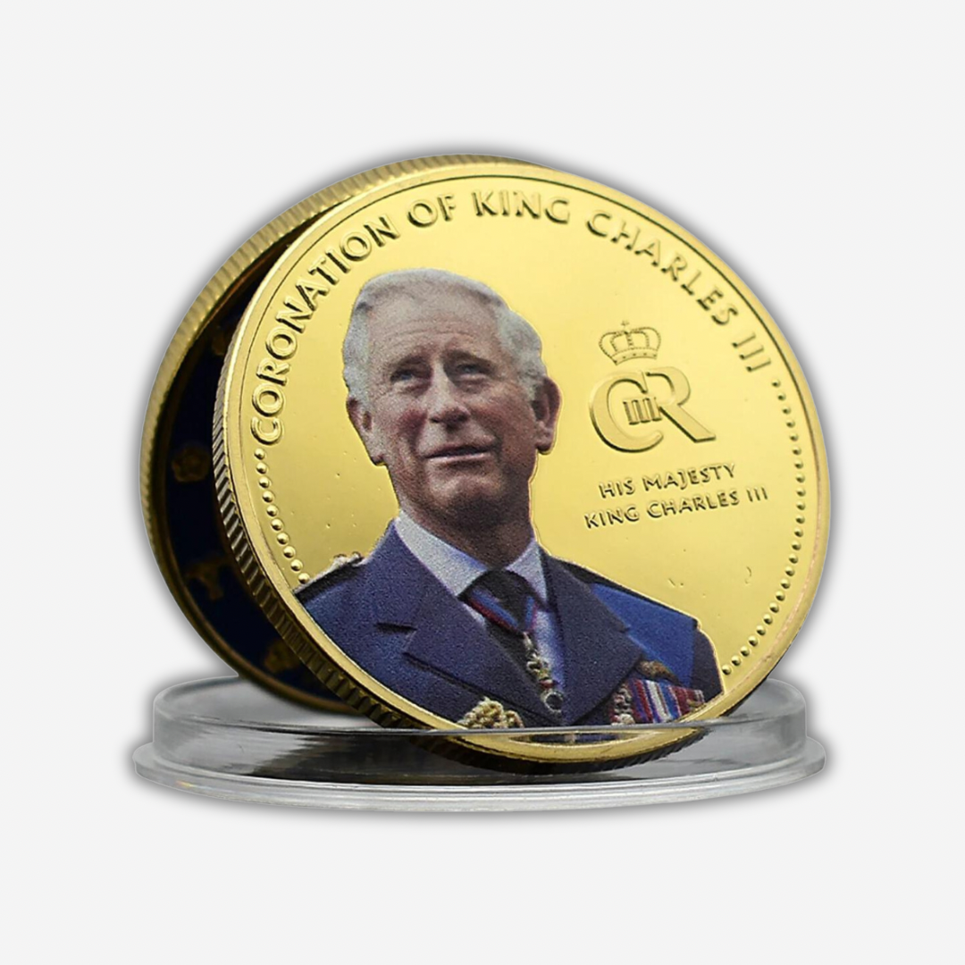 Limited Edition | Charles III Gold Commemorative Coins with Embossed Printing