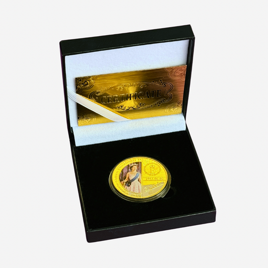 Queen Elizabeth II Gold Commemorative Coins with Gift Box
