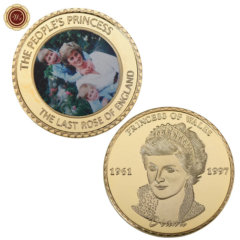 Princess Diana Gold Commemorative Coins Last Rose of England