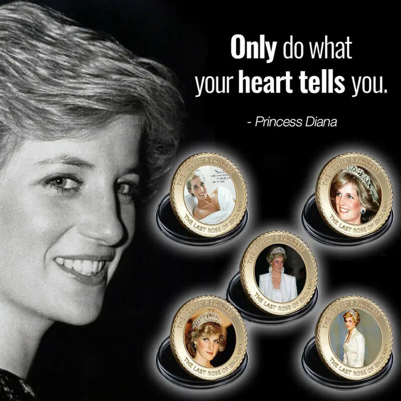 Princess Diana Gold Commemorative Coins Last Rose of England