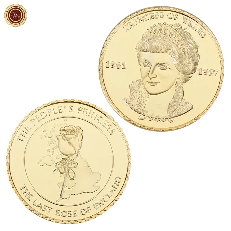 Princess Diana Gold Commemorative Coins Last Rose of England