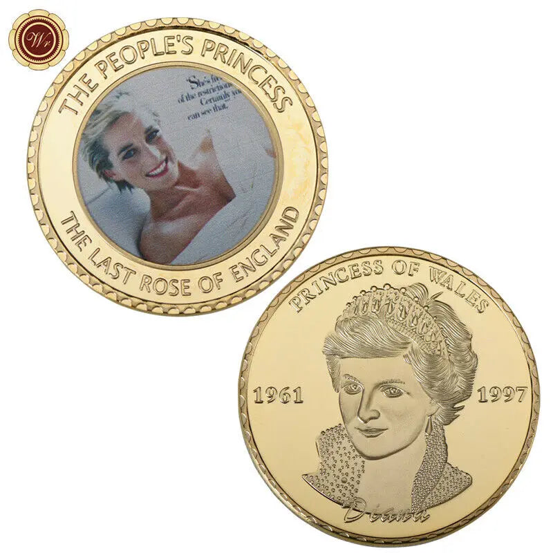 Princess Diana Gold Commemorative Coins Last Rose of England