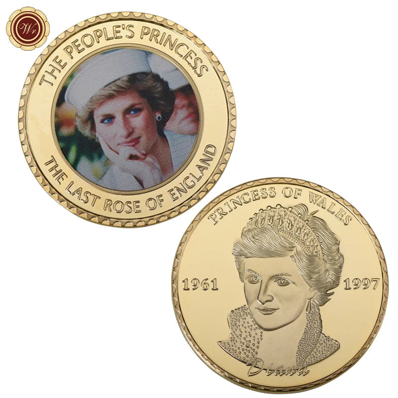Princess Diana Gold Commemorative Coins Last Rose of England