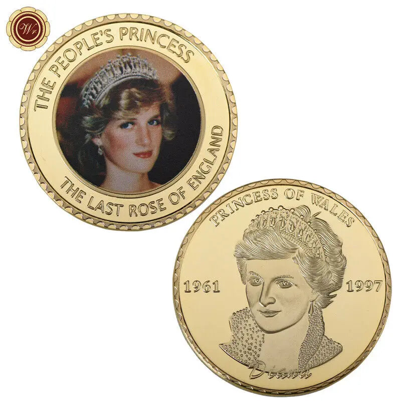 Princess Diana Gold Commemorative Coins Last Rose of England