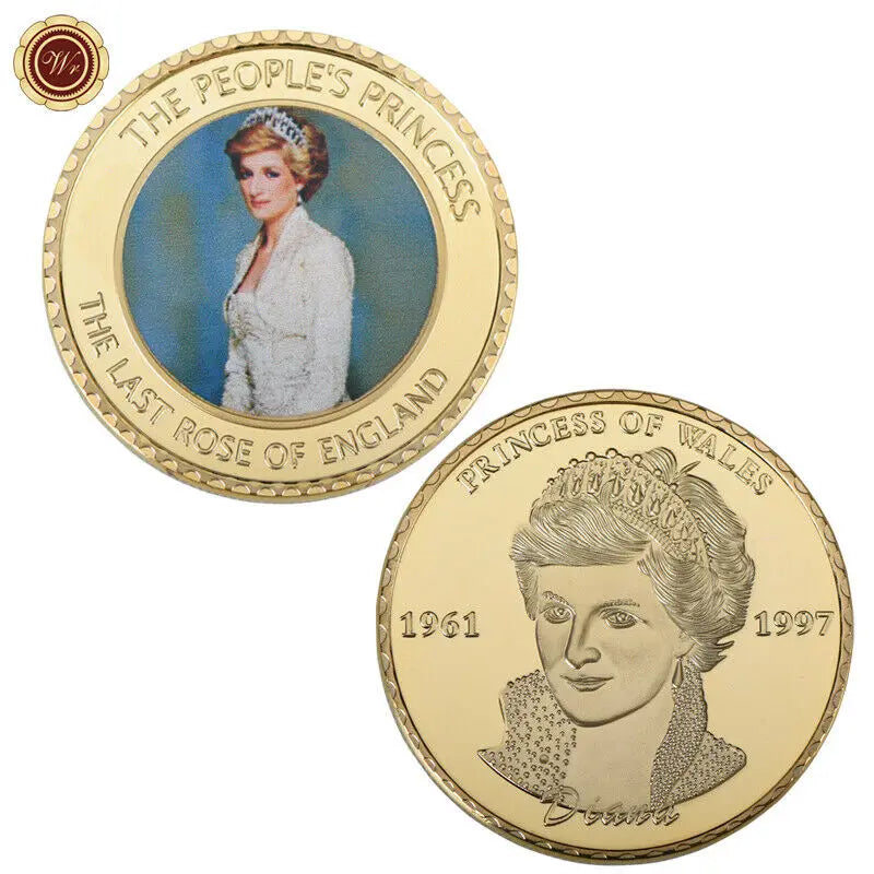 Princess Diana Gold Commemorative Coins Last Rose of England