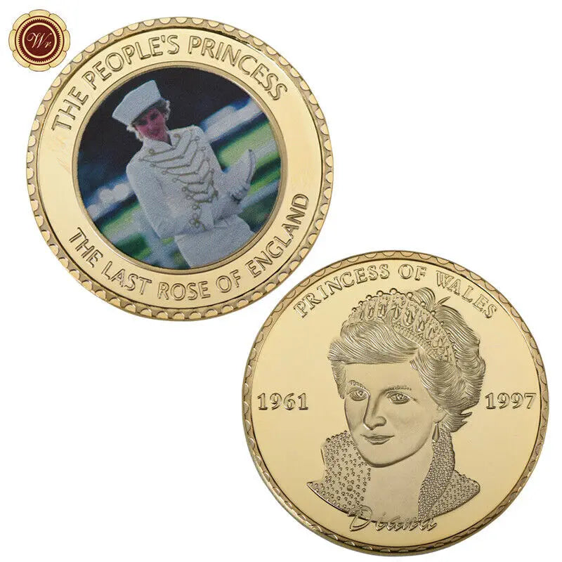 Princess Diana Gold Commemorative Coins Last Rose of England