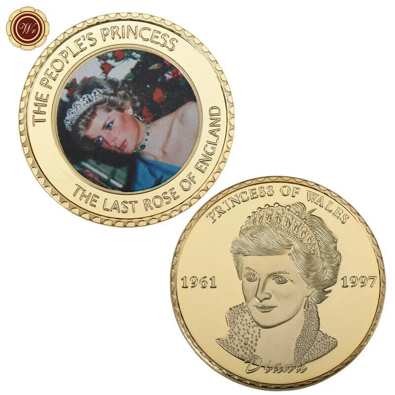 Princess Diana Gold Commemorative Coins Last Rose of England