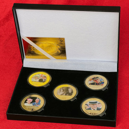 Philip & Queen Elizabeth Gold Commemorative Coins