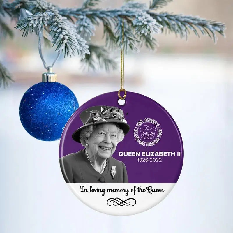 1926 - 2022 Queen Elizabeth II Christmas Ornaments