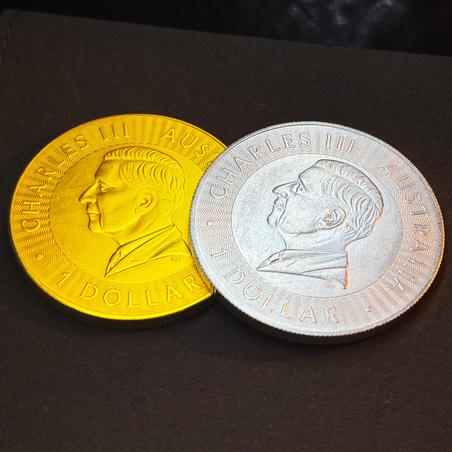 2025 Australian Charles III $1 coin with kangaroo design, crafted in gold/silver