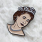 Queen Elizabeth II Young Enamel Pin