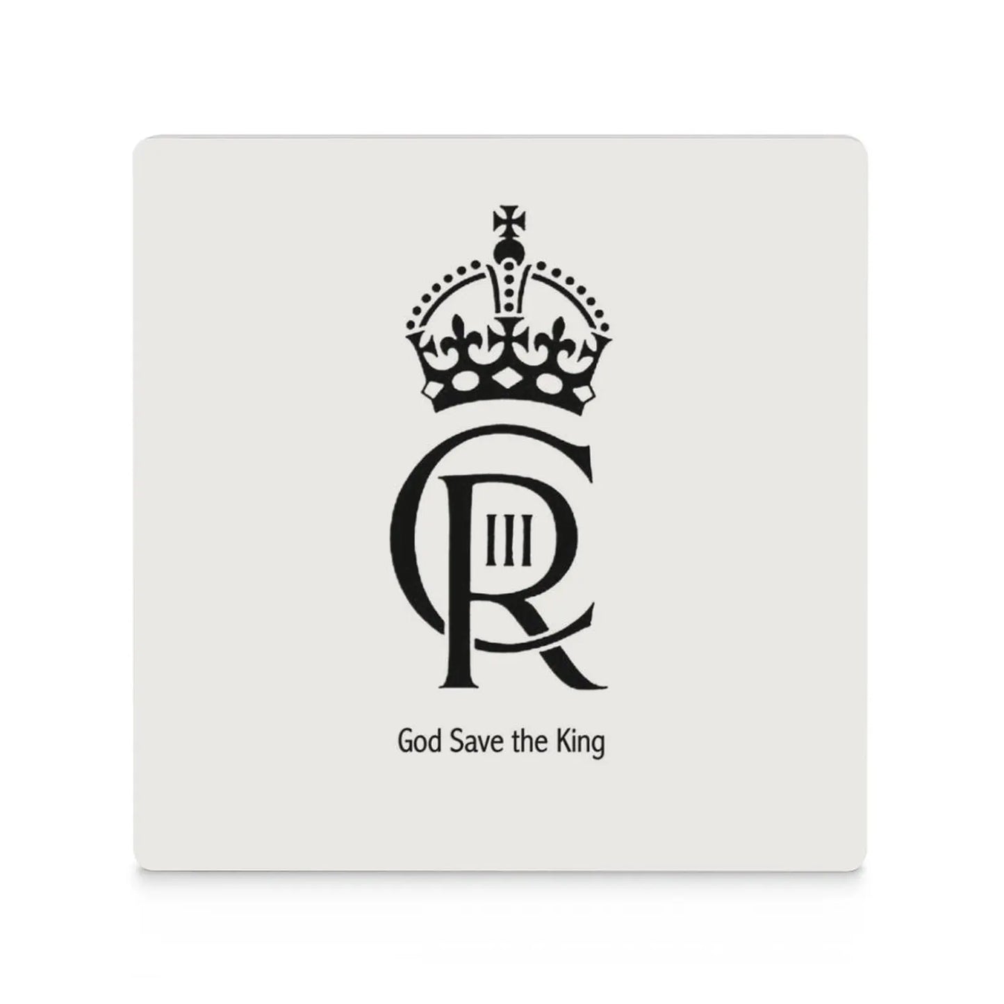 Charles III Royal Cypher Ceramic Coasters