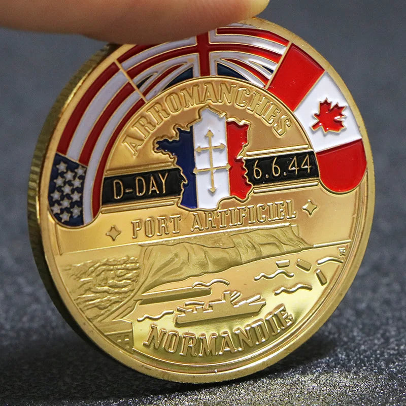 World War II Normandy Commemorative Gold Coin