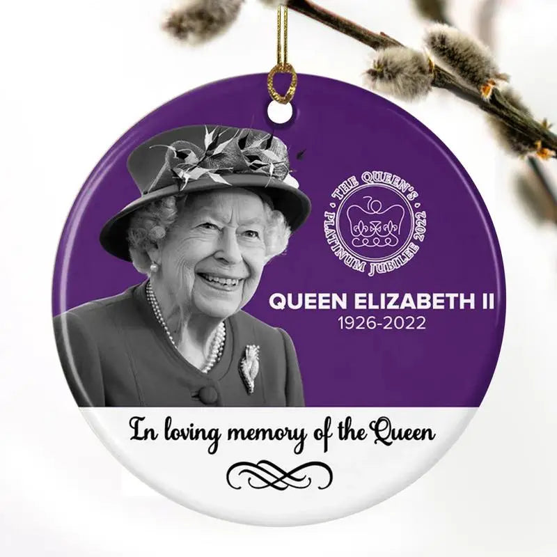 1926 - 2022 Queen Elizabeth II Christmas Ornaments