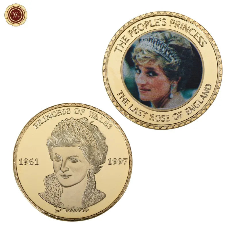 Princess Diana Gold Commemorative Coins Last Rose of England