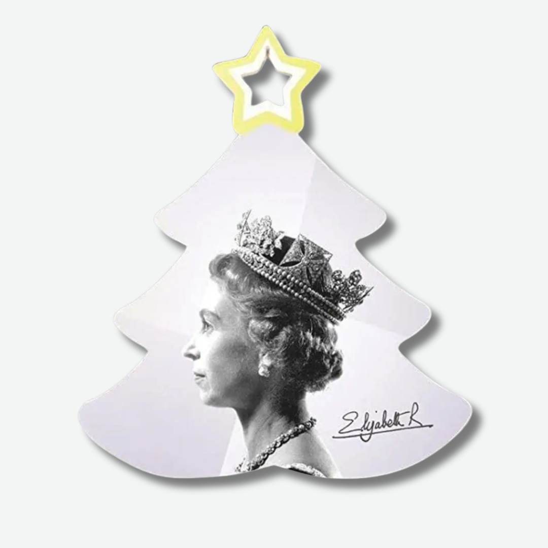 Queen Elizabeth II Christmas Tree Pendant