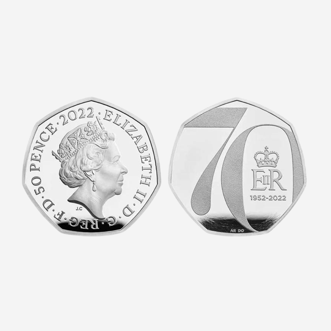 70th Anniversary of Her Majesty's Accession to the Throne | 50p