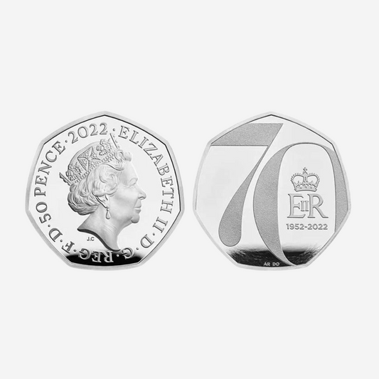 70th Anniversary of Her Majesty's Accession to the Throne | 50p