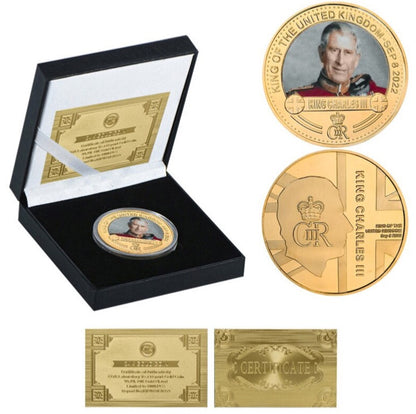 Charles III Gold Commemorative Coin Gift Set