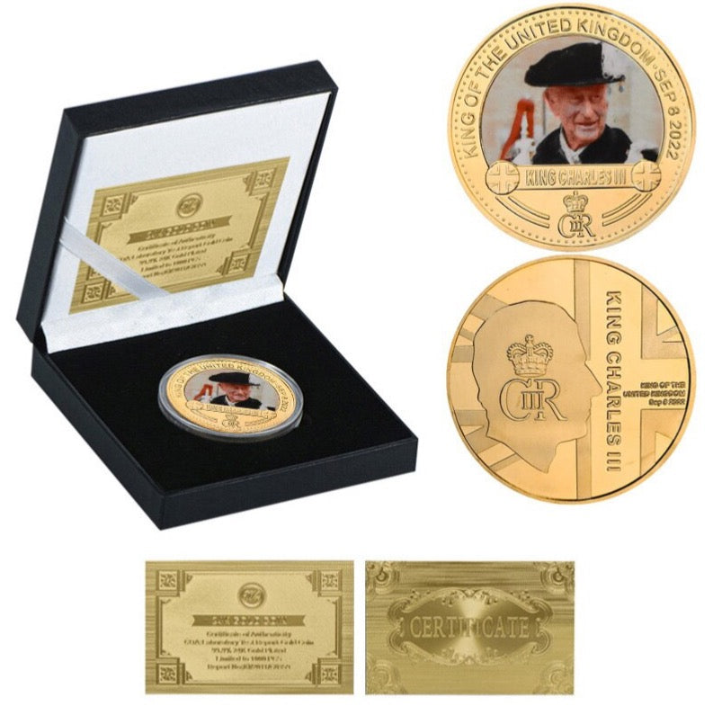 Charles III Gold Commemorative Coin Gift Set