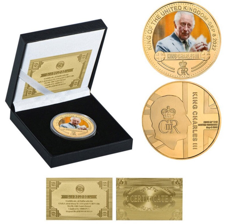 Charles III Gold Commemorative Coin Gift Set