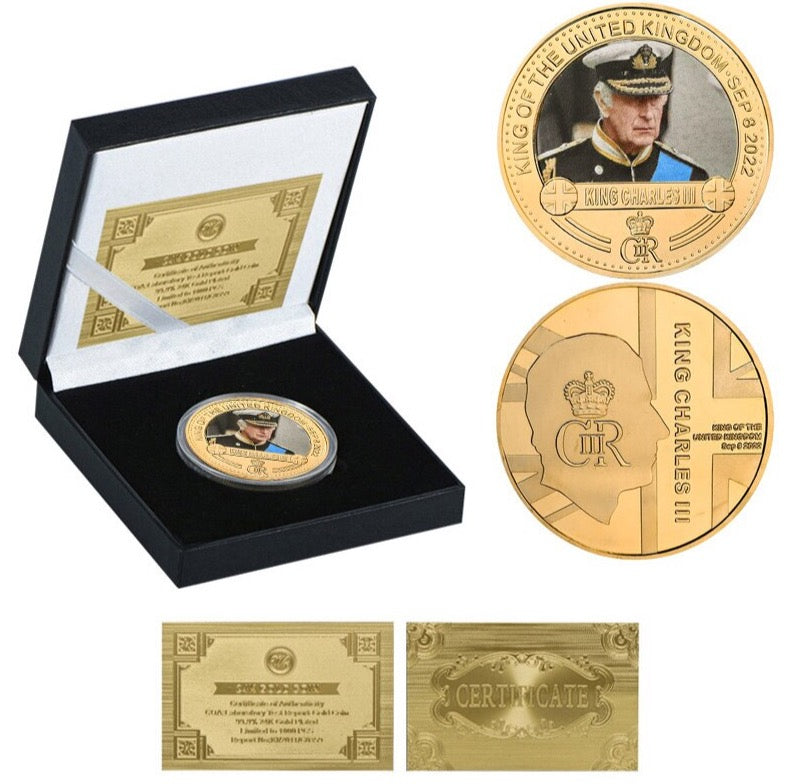 Charles III Gold Commemorative Coin Gift Set